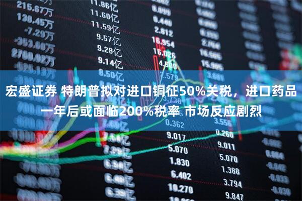 宏盛证券 特朗普拟对进口铜征50%关税，进口药品一年后或面临200%税率 市场反应剧烈