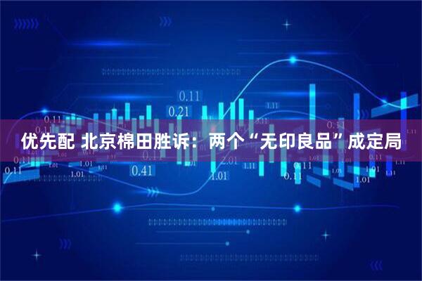 优先配 北京棉田胜诉：两个“无印良品”成定局